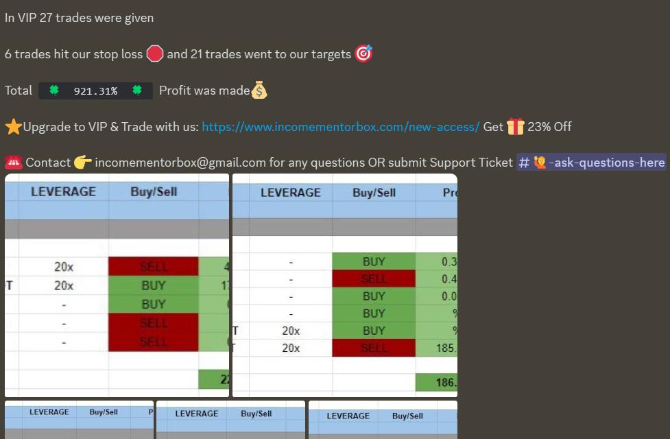 trading signals